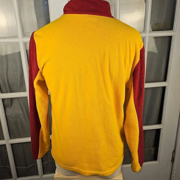 NFL Team Apparel Mens Washington Redskins 1/4 Zip Fleece Pullover Sweater Medium - Picture 2 of 4